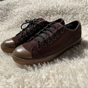 Chrome Men’s Suede Sneakers, Brown Sz 9